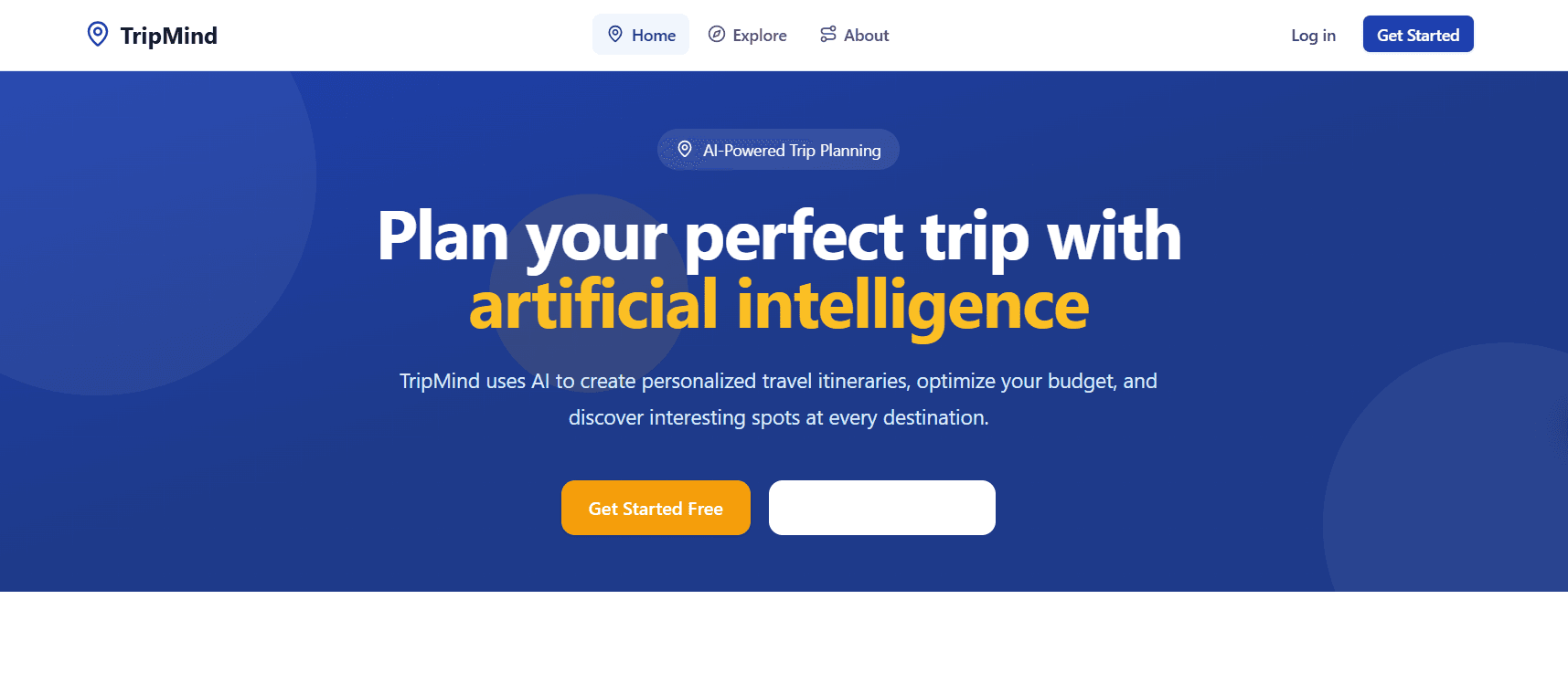 TripMind project preview